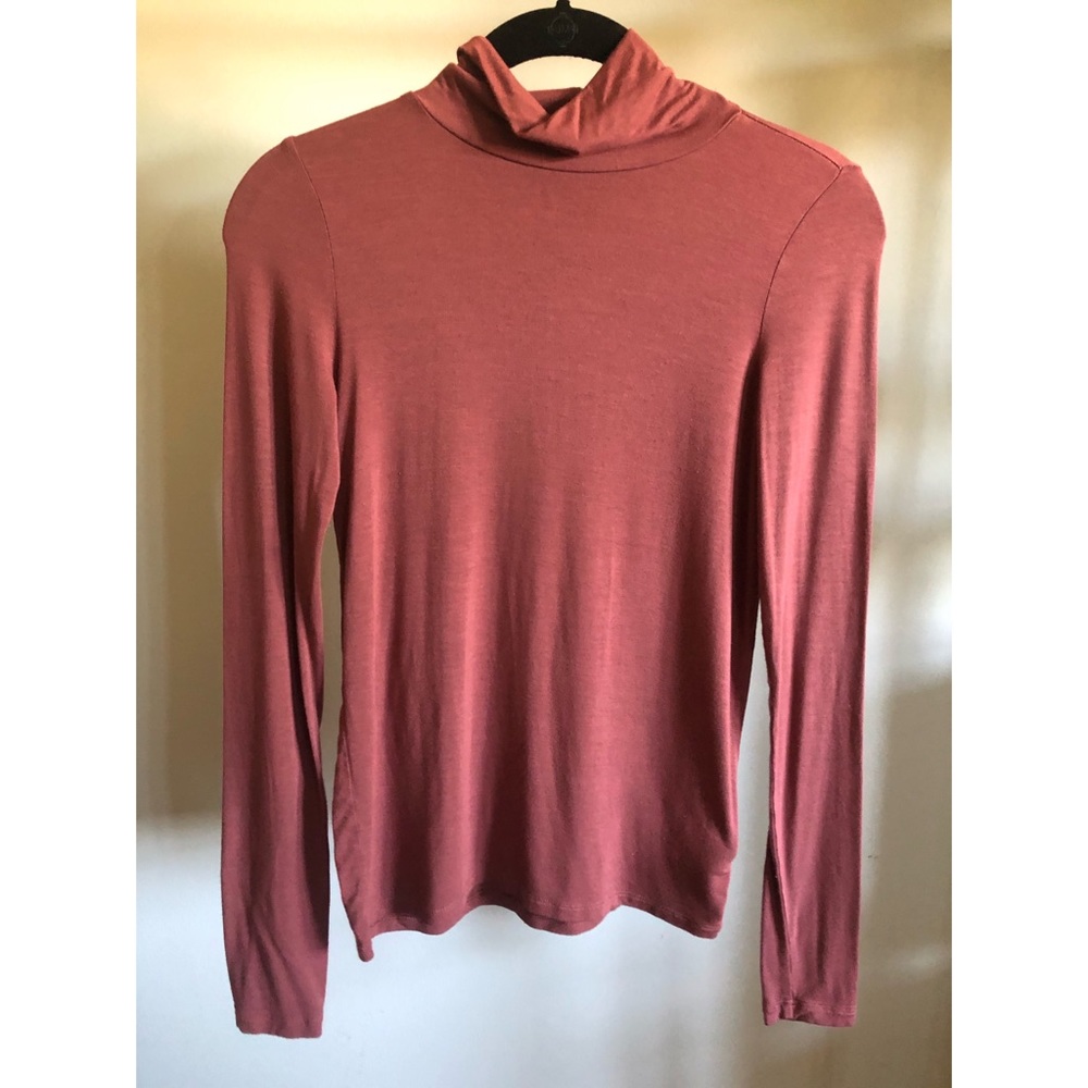AEO rust long sleeve turtleneck